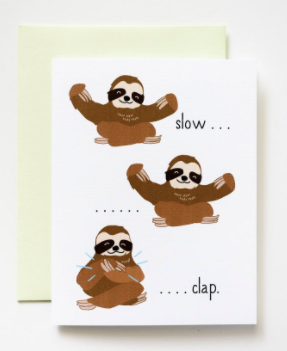 Slow Clap Sloth