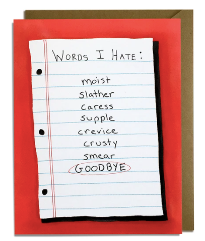 Goodbye Words Hate