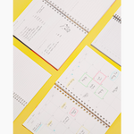 Daily Weekly Monthly Planner - Abstract Yellow