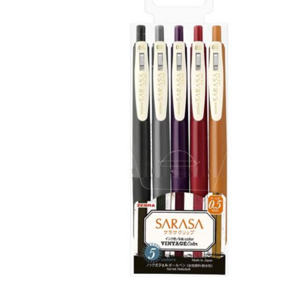 Warm Sarasa Vintage - Set of 5