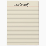 Note to Self Lined Notepad