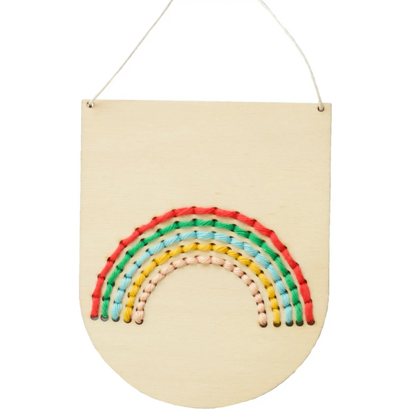 Rainbow Embroidery Banner Kit - Bright
