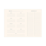 Weekly Meal Planner and Shopping List - 2 color options