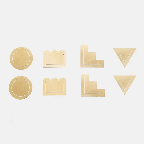Brass Page Markers - Set of 8