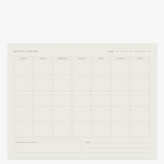 Monthly Overview Minimal Notepad