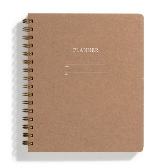 Undated Spiral Planner - 10 color options