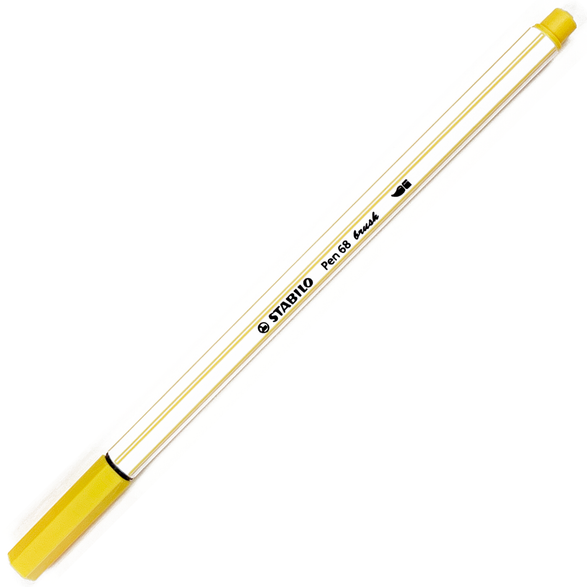 Stabilo Pen 68 Brush Marker - Yellow