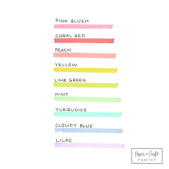 The 4 new pastel colors of the STABILO BOSS ORIGINAL Pastel Highlighter Pen  