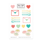 Stationery + Donuts Sticker Sheet