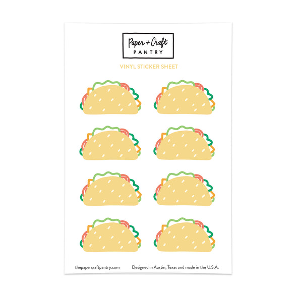 Taco Sticker Sheet