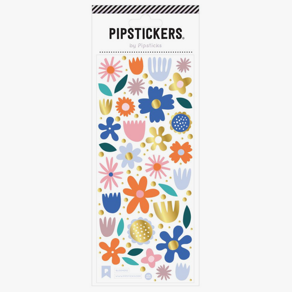 Colorful Flowers Sticker Sheet