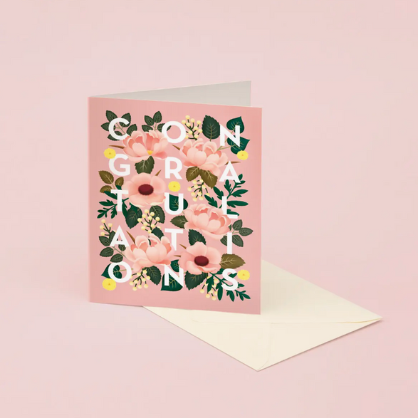 Congratulations Pink Florals