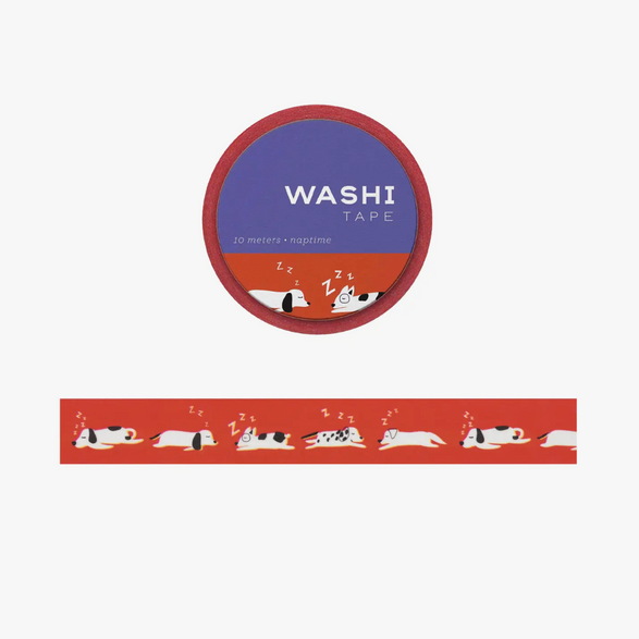 Napping Dogs Washi Tape (15mm)