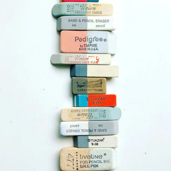 8.5x11 Art Print: Eraser Arrangement No. 3 – The Paper + Craft Pantry