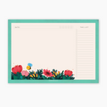 Floral Green Planner Notepad