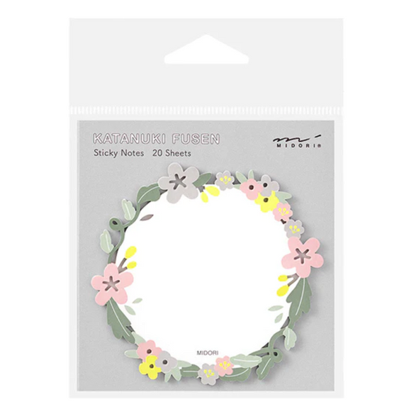 Flower Wreath Sticky Notes