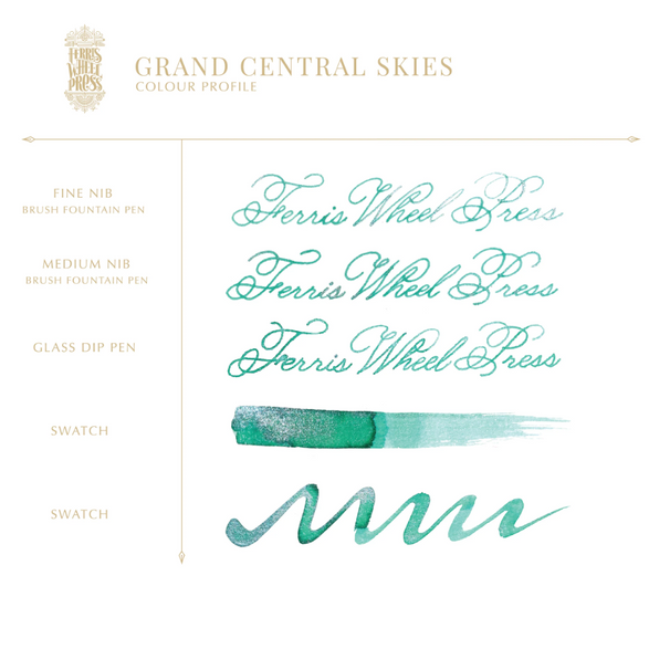 Fountain Pen Ink (38ml) -  Grand Central Skies