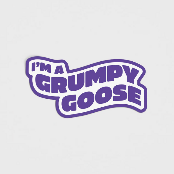 Grumpy Goose Sticker