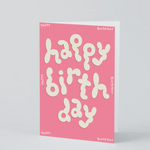 Pink Squiggly Happy Birthday