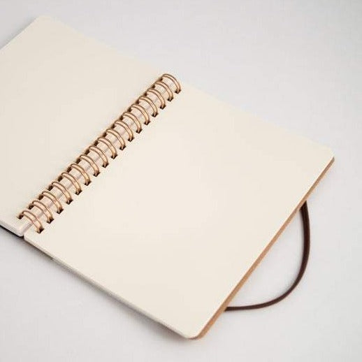 Black Large Leather Notebook