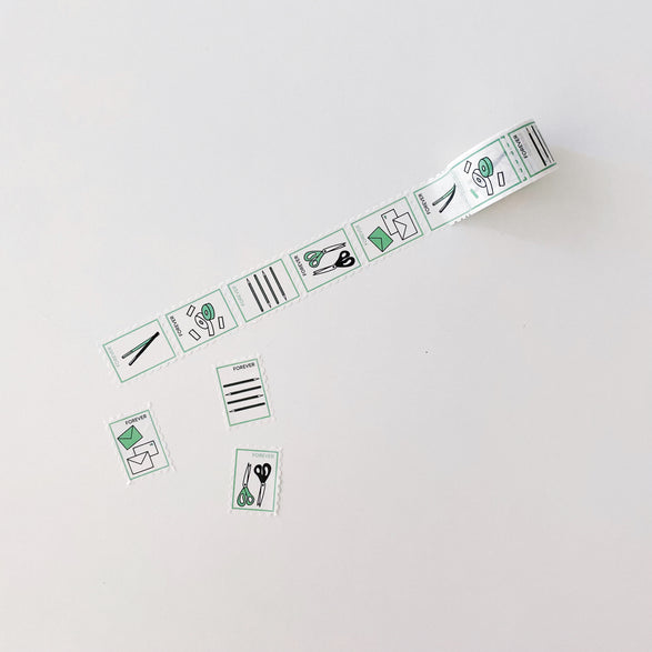 Stationery Stamp Washi Tape - 25mm