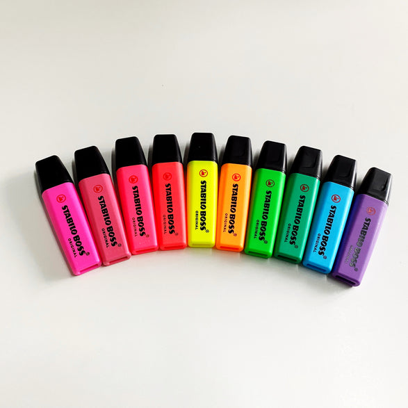 Stabilo Boss Highlighters - 10 color options – The Paper + Craft