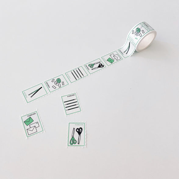 Stationery Stamp Washi Tape - 25mm