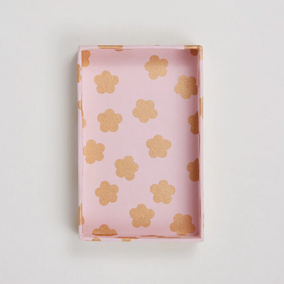 Japanese Handmade Paper Card Set - Pink Flowers
