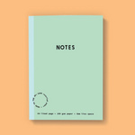Lined Notebook: Mint and Blue