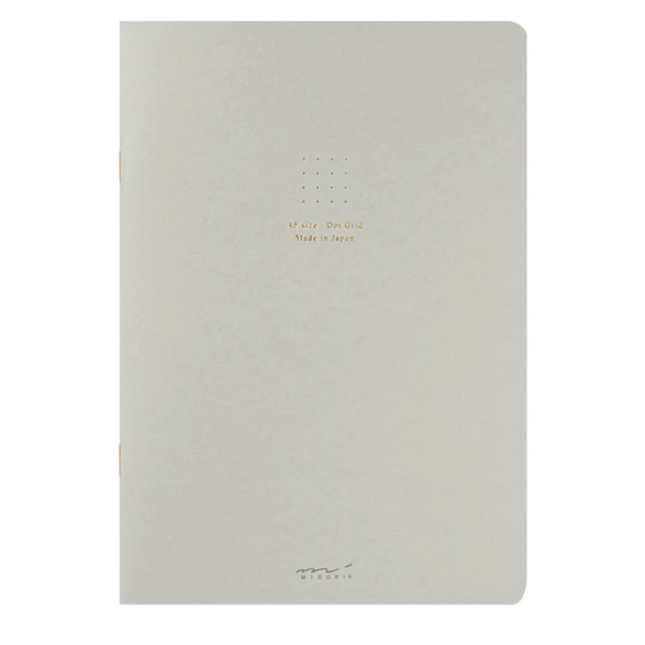 Dot Grid Midori Notebook: Soft Grey