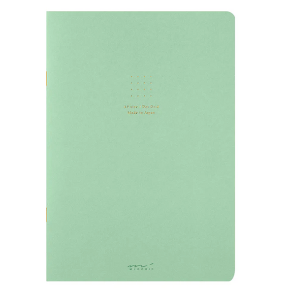 Dot Grid Midori Notebook: Soft Green
