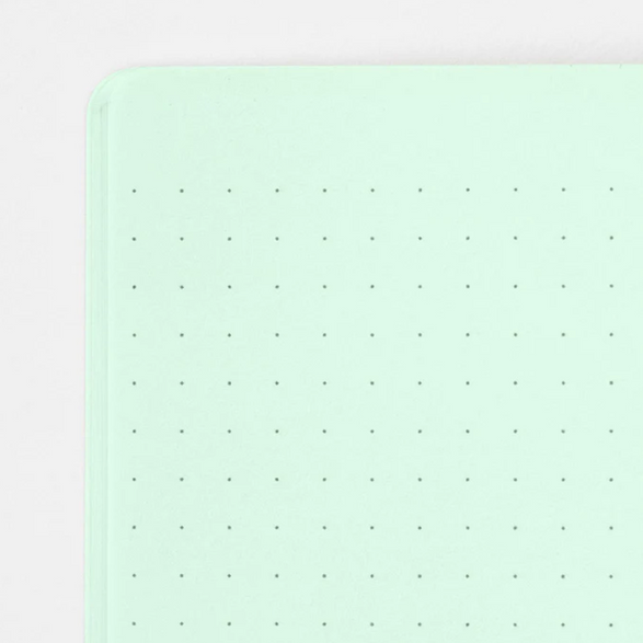Dot Grid Midori Notebook: Soft Green