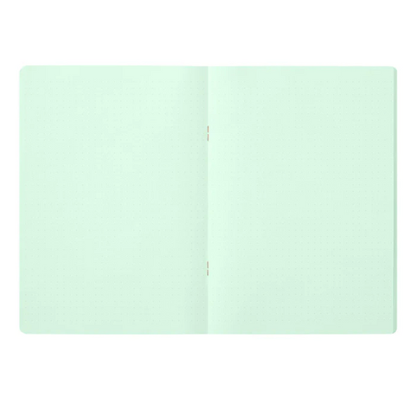 Dot Grid Midori Notebook: Soft Green