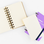 Mini Graph Rollbahn Notebook: Purple