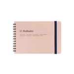 Graph Horizontal Rollbahn Notebook: Pastel Pink