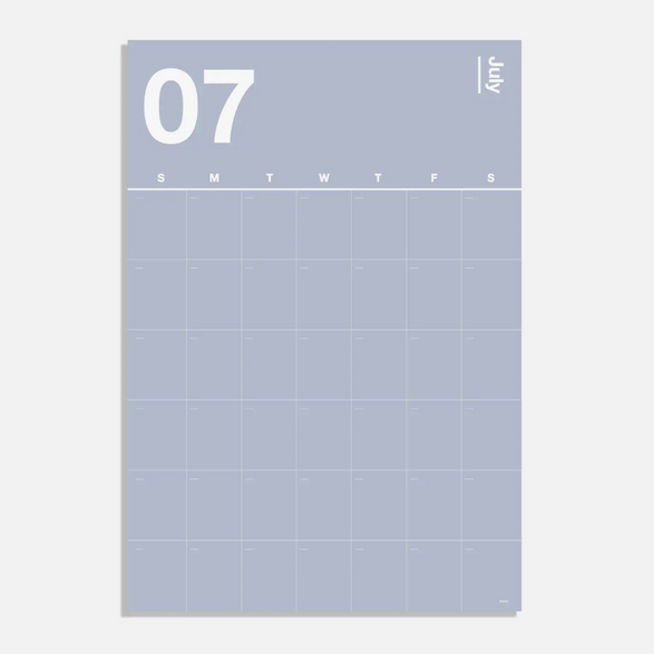 Pastel Spectrum Wall Planner + Calendar