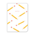 Lined Notebook: Pencil Pattern
