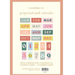 Colorful Perpetual Wall Calendar