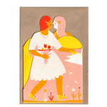 Pink Couple Folding Card