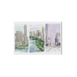 Austin Watercolor Postcard: Downtown Trio