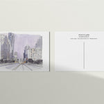 Austin Watercolor Postcard: Nighttime