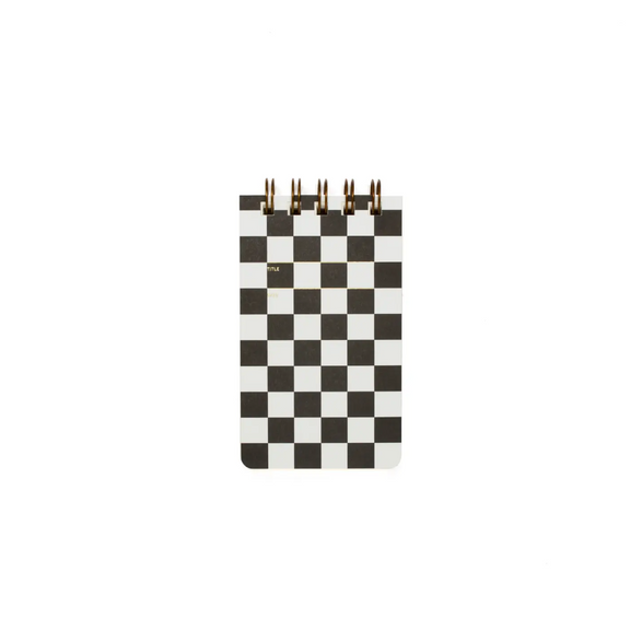 Lined Reporter Notebook - Checkered