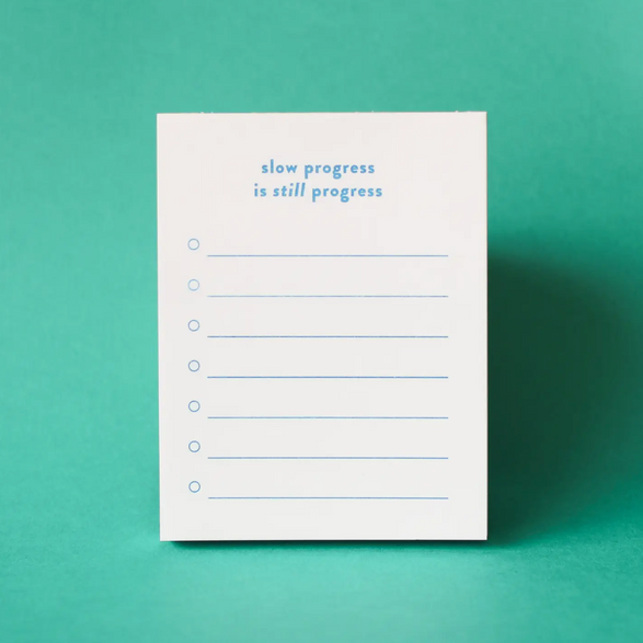 Slow Progress Notepad