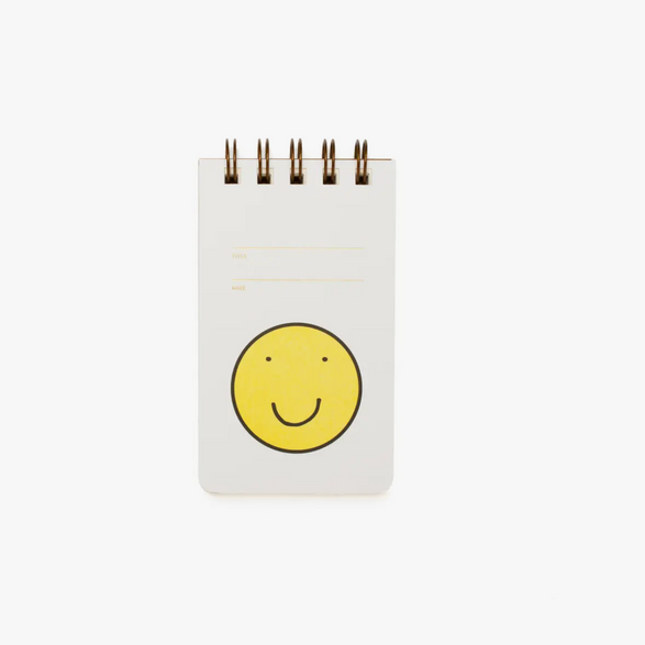 Lined Reporter Notebook: Smiley Face