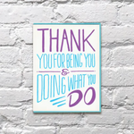 Thank You for Being You