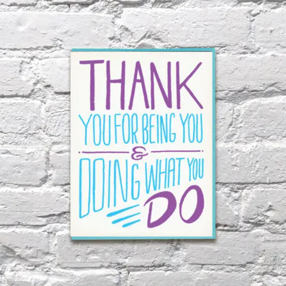 Thank You for Being You