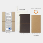 Traveler's Notebook Cover + Starter Set - Brown