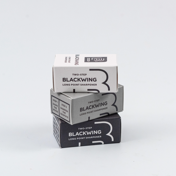 White Blackwing Two-Step Long Point Sharpener