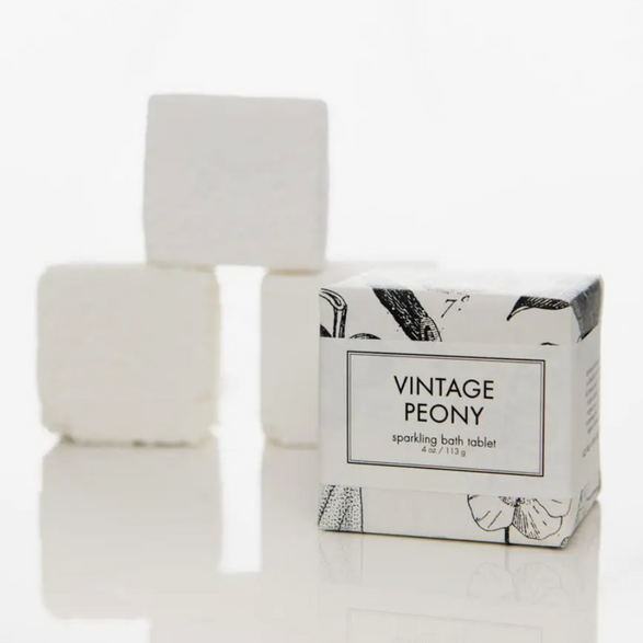 Vintage Peony Sparkling Bath Tablet
