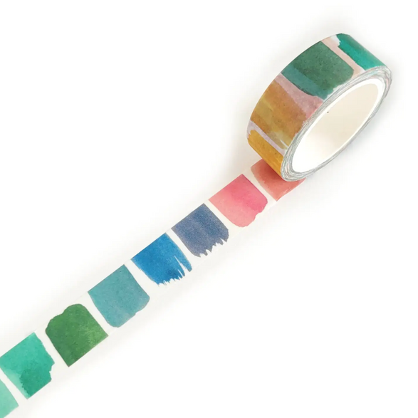 Watercolor Brushstroke Washi Tape (15mm)